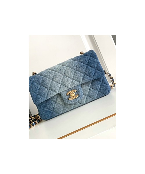 샤넬 클래식 데님 스몰 체인백