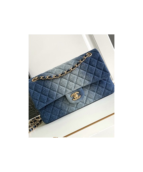 샤넬 클래식 데님 미디엄 체인백