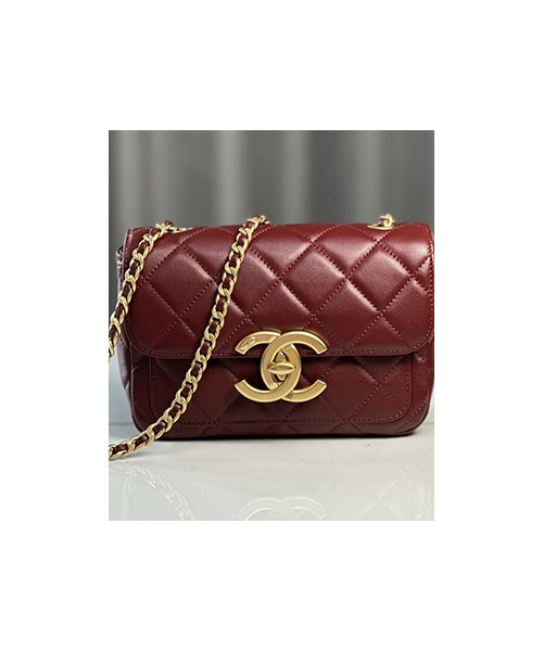 샤넬 24B 미니 램스킨 플랩 백