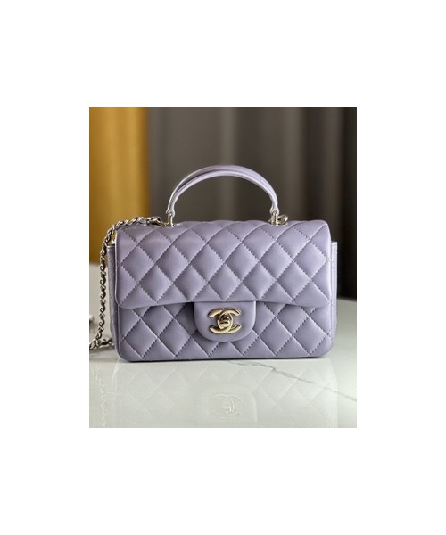 샤넬 핸들 미니 CF 플랩백 램스킨