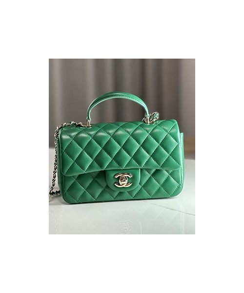 샤넬 핸들 미니 CF 플랩백 램스킨