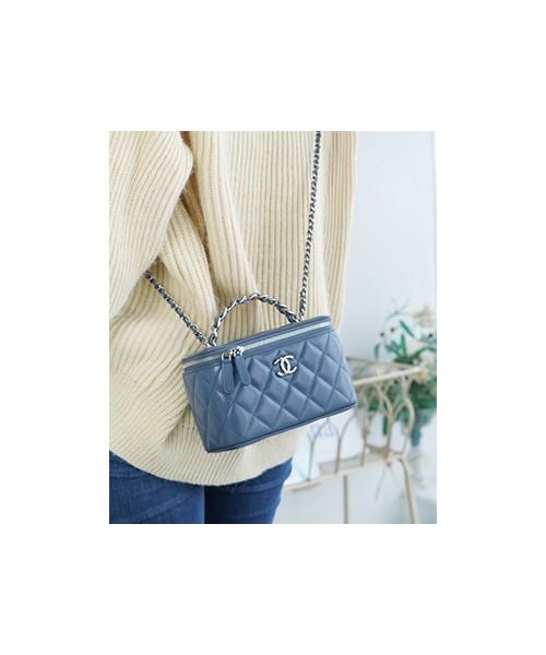 샤넬 23K 탑핸들 스몰 베니티백 AP3593