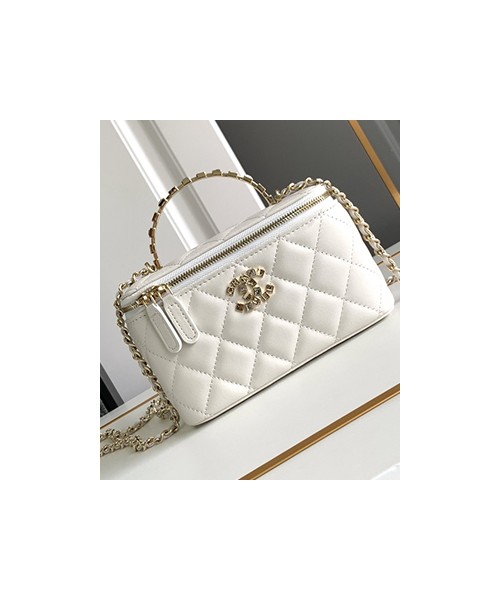 샤넬 24A 스트라고 CC로고 직사각 베니티백 A96095