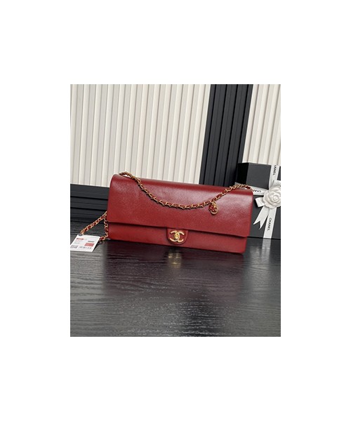 샤넬 맥시 클러치백 유관 그레인드 카프스킨 골드 32cm