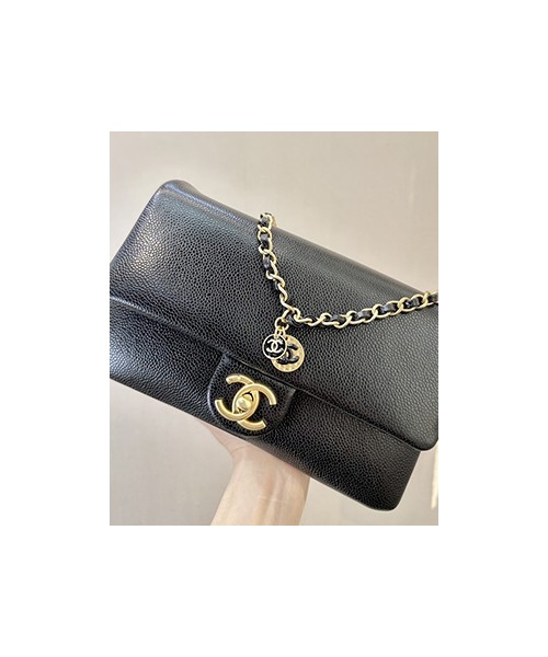 샤넬 스몰 플랩 백 그레인드 카프스킨