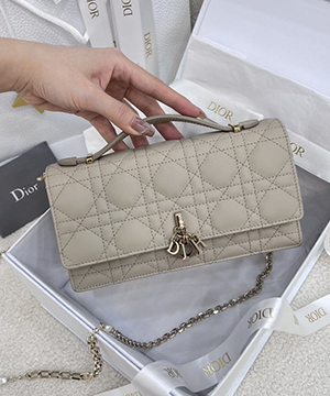 디올 미스 디올 탑 핸들 까나쥬 체인백