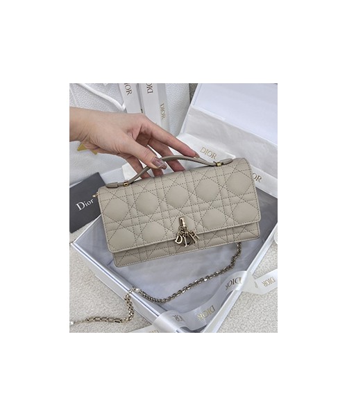 디올 미스 디올 탑 핸들 까나쥬 체인백