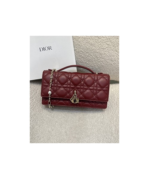 디올 미스 디올 탑 핸들 까나쥬 체인백