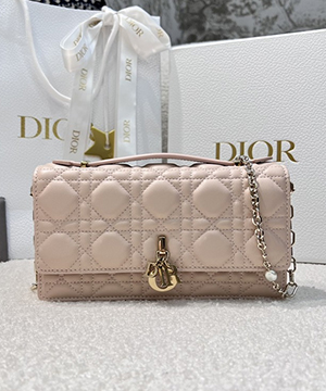디올 미스 디올 탑 핸들 까나쥬 체인백
