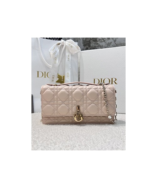 디올 미스 디올 탑 핸들 까나쥬 체인백