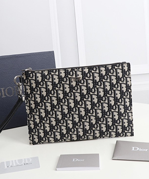 디올 오블리크 자카드 클러치