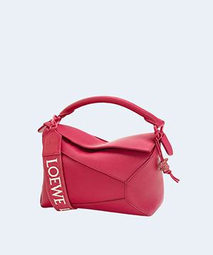 로에베 사틴 스몰 퍼즐 엣지 백 핑크