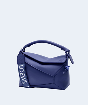 로에베 사틴 스몰 퍼즐 엣지 백 블루