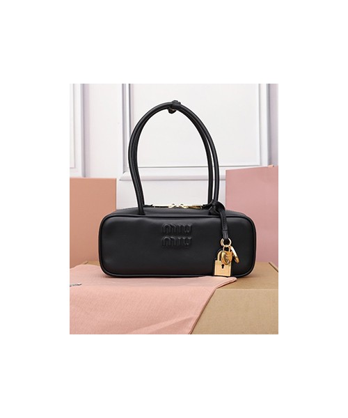 미우미우 레더 탑핸들 보 백 5BB173