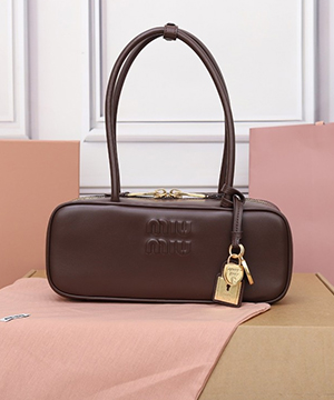 미우미우 레더 탑핸들 보 백 5BB173