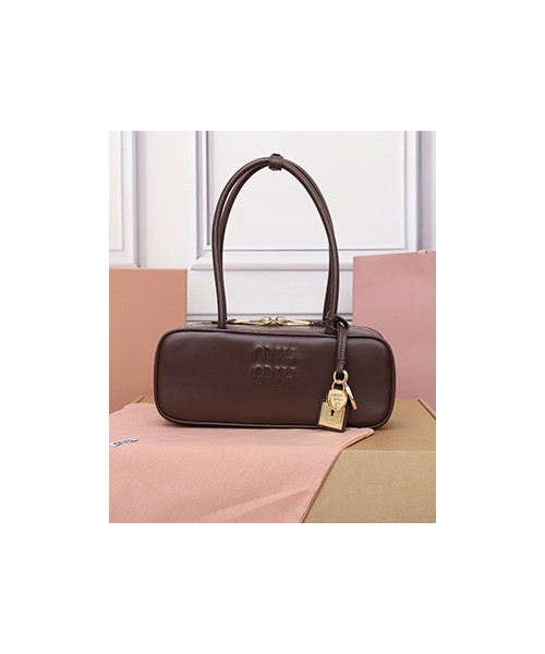 미우미우 레더 탑핸들 보 백 5BB173