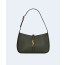 생로랑 LE 5 A 7 카바스 레더 호보백 다크 그린