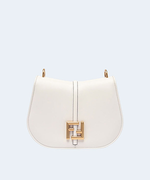 펜디 커몬 미디움 FF 레더백 화이트