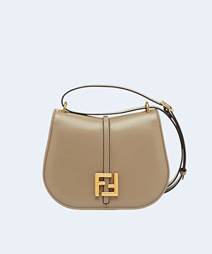 펜디 커몬 미디움 FF 레더백 그레이