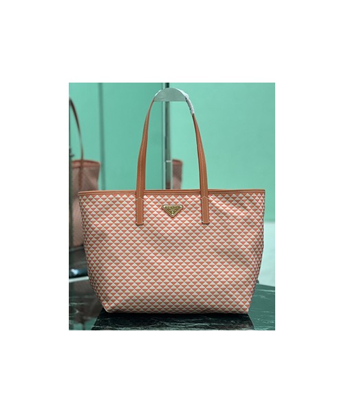 프라다 25SS 레더 로고 쇼퍼 1BG5522