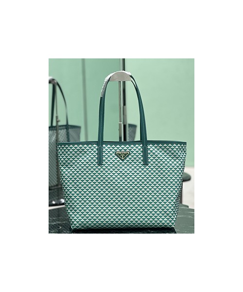 프라다 25SS 레더 로고 쇼퍼 1BG5522