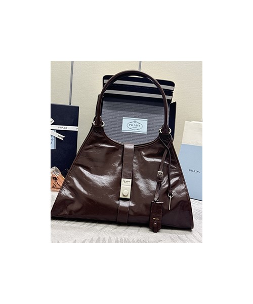 프라다 라지 레더 토트 백 1BG570