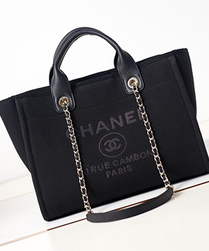 샤넬 31 RUE 믹스드 파이버 도빌백 스몰