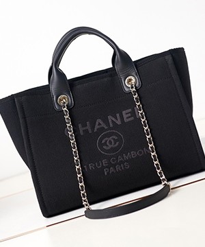 샤넬 31 RUE 믹스드 파이버 도빌백 스몰