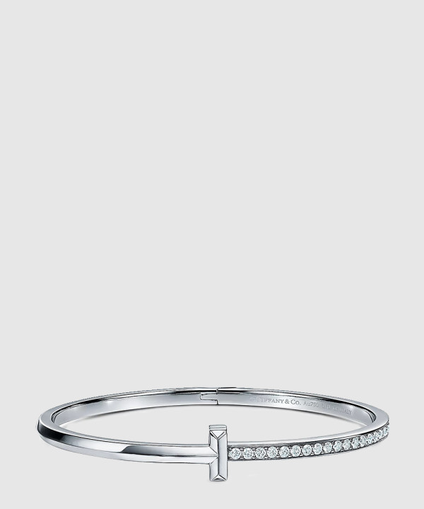 티파니앤코 T1 네로우 다이아몬드 힌지드 뱅글