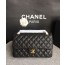 샤넬 미디움 클래식 플랩백 블랙 캐비어 카프스킨 금장 A01112