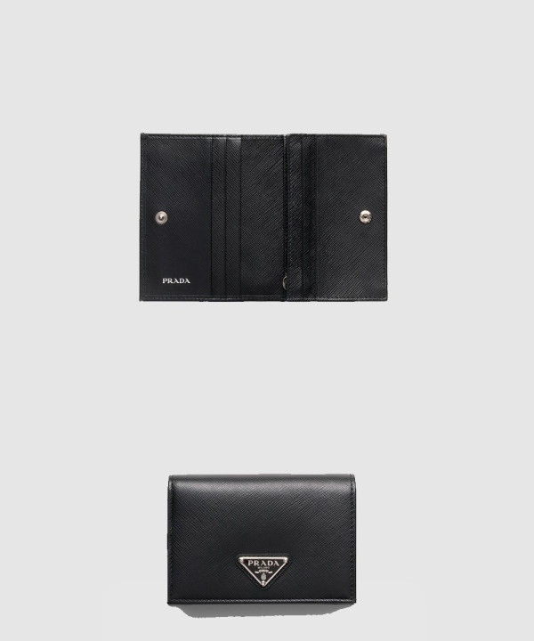 프라다 사피아노 트라이앵글 로고 반지갑 1MV021