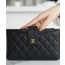 샤넬 장지갑 캐비어 금장 AP6616