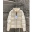 몽클레어 아바디아 숏 다운 패딩 화이트