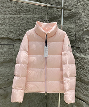 몽클레어 아바디아 숏 다운 패딩 핑크
