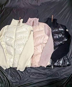 몽클레어 울 집업 가디건 패딩