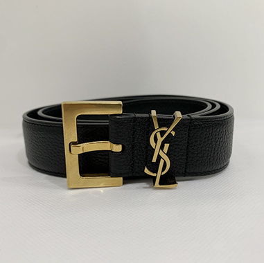 생로랑 CASSANDRE 슬림 벨트 BLACK 2CM