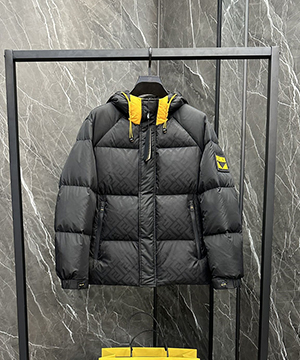 펜디 자카드 로고 다운 패딩