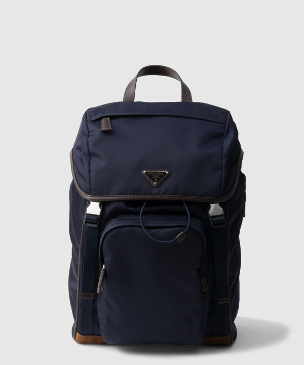 프라다 리나일론 및 가죽 백팩 2VZ135