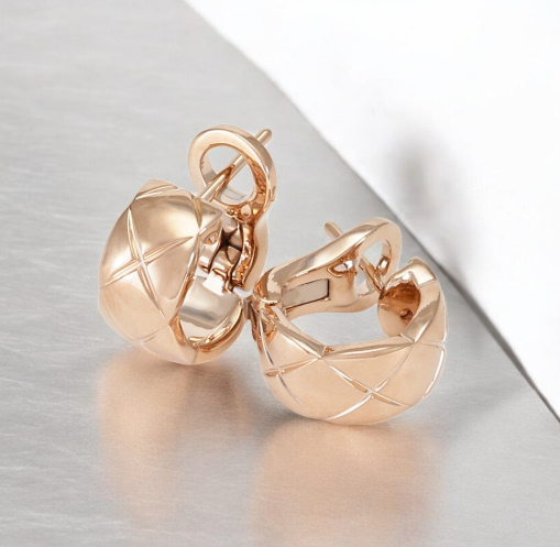 샤넬 코코 크러쉬 귀걸이 베이지 골드