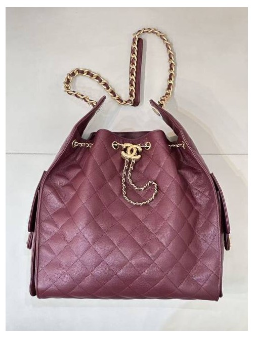 샤넬 25백 라지 버건디 42 x 36 x 15cm