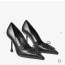 지미추 블랙 나파 가죽 펌프스
