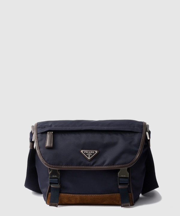 프라다 미디엄 리나일론 및 가죽 숄더백 2VD066