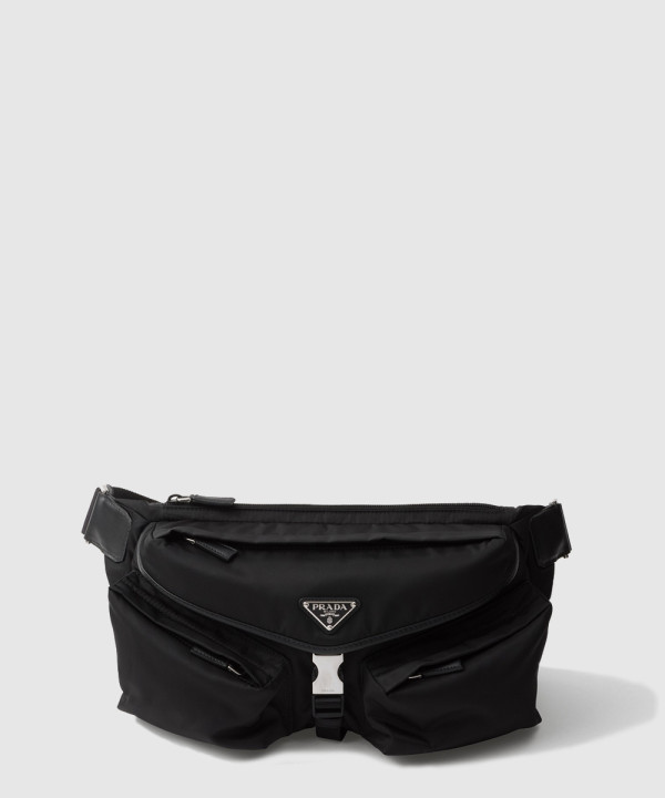 프라다 리나일론 및 가죽 숄더백 2VH175