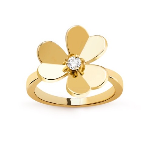 반클리프 프리볼 링 스몰 옐로우 골드