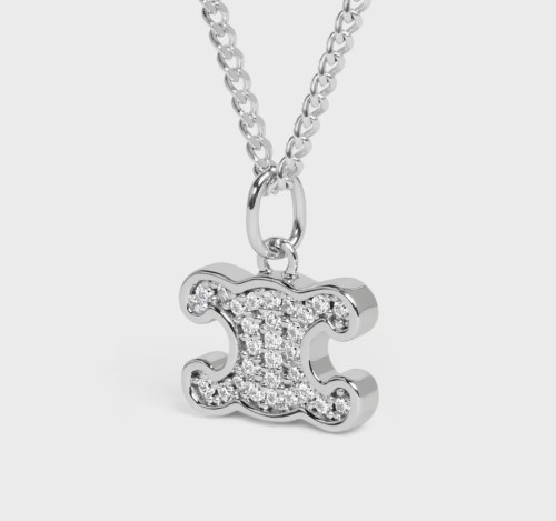 셀린느 트리옹프 라인스톤 목걸이