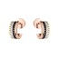 부쉐론 콰트로 미니 후프 이어링 로즈골드