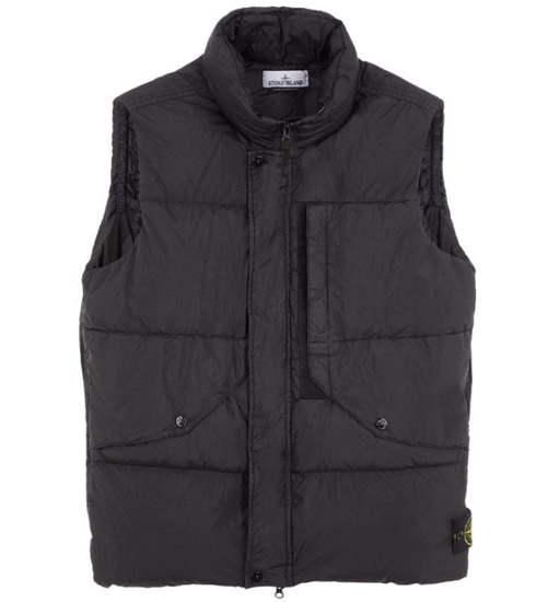 스톤아일랜드 패딩 조끼 블랙