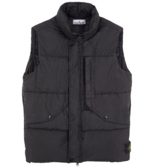 스톤아일랜드 패딩 조끼 블랙