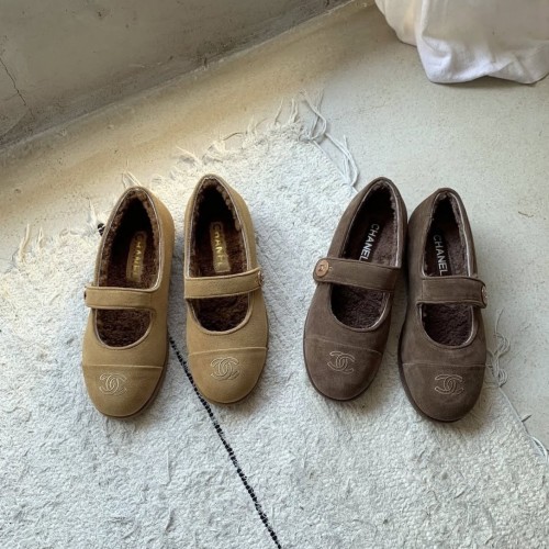 샤넬 벨벳 메리제인 슈즈