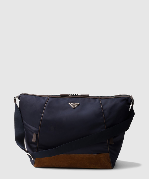 프라다 리나일론 및 가죽 숄더백 2VH180